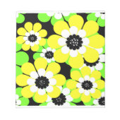 Bloc-note Fleurs vert jaune (Devant)