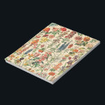 Bloc-note Fleurs vintages par Adolphe Millot<br><div class="desc">Fleurs vintages par Adolphe Millot. Visitez mon magasin pour un design plus intéressant et plus de choix de couleurs => zazzle.com/colorfulworld*</div>