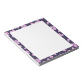 Bloc-note Fleurs violettes foncées vintage (Incliné)