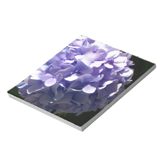 Bloc-note Fleurs violettes hydrageas violets fleuris pourpre (Tourné)