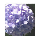 Bloc-note Fleurs violettes hydrageas violets fleuris pourpre (Devant)
