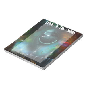 Bloc-note Flight Of The Corbius Fractal Art Notepad