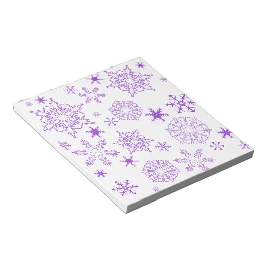 Bloc-note flocon violet (Incliné)