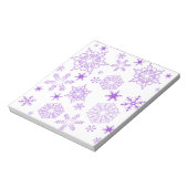 Bloc-note flocon violet (Tourné)
