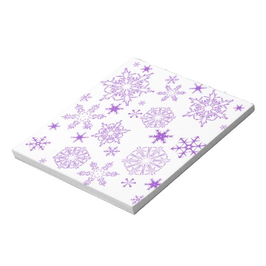 Bloc-note flocon violet (Tourné)