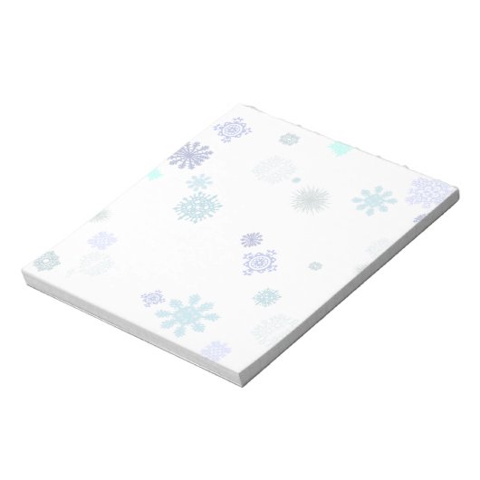 Bloc-note Flocons de neige pâles (Tourné)