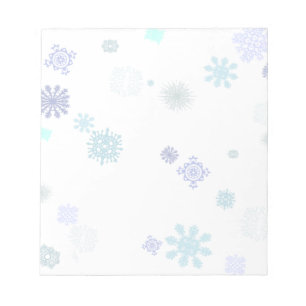 Bloc-note Flocons de neige pâles