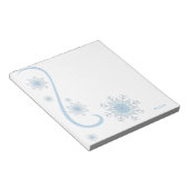 Bloc-note Flocons de neige uniques et mignons hiver moderne (Incliné)