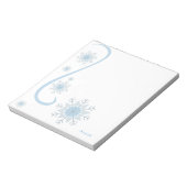 Bloc-note Flocons de neige uniques et mignons hiver moderne (Tourné)