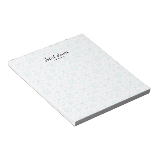 Bloc-note Flocons d'hiver (Incliné)