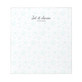 Bloc-note Flocons d'hiver (Devant)