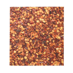 Bloc-note Flocons secs d'un rouge ardent de piments
