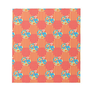 Bloc-note Floral Ditsy, Rayures, Patchwork Pois