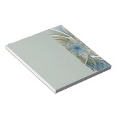 Bloc-note Floral Dream Pattern Abstract Blue Khaki Fractal (Incliné)