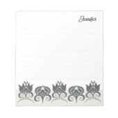 Bloc-note Floral modern elegant earthy CC1290 lined (Devant)