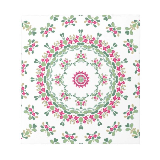 Bloc-note Floral ornament (Devant)