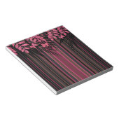 Bloc-note Floral, rayé, rétro (Incliné)