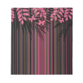 Bloc-note Floral, rayé, rétro (Devant)