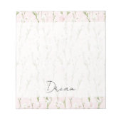 Bloc-note Floral rose pâle (Devant)