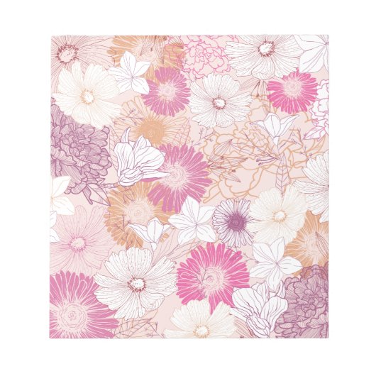 Bloc-note Floral sans joint (Devant)