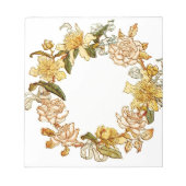 Bloc-note Floral Spring Fleur de couronne rose Fleurs Art (Devant)