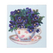 Bloc-note Floral Teacup Classic Illustration Vintage (Devant)