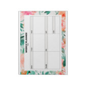 Bloc-note Floral Weekly Planner (Tourné)