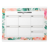 Bloc-note Floral Weekly Planner (Devant)