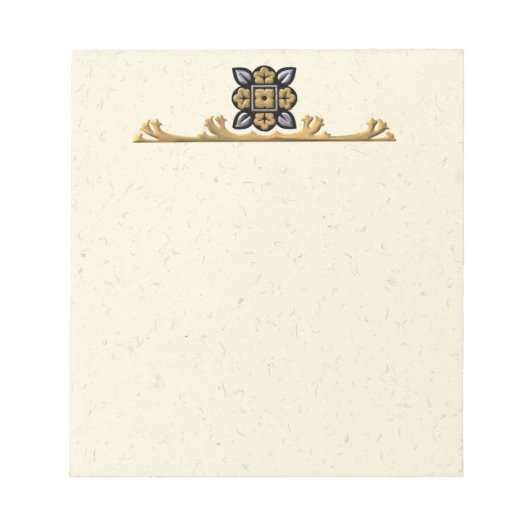 Bloc-note Flore d'or et d'argent (Devant)