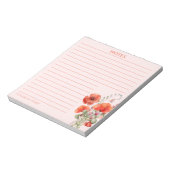 Bloc-note Flore Fleur sauvage de printemps Personnalisé (Tourné)