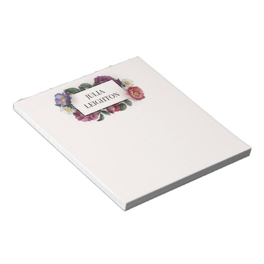 Bloc-note Flore foncée (Incliné)