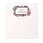 Bloc-note Flore foncée (Devant)