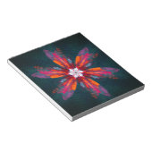 Bloc-note Flore Mandala Flowers Orange Red Blue Abstract (Incliné)