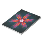 Bloc-note Flore Mandala Flowers Orange Red Blue Abstract (Tourné)