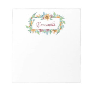 Bloc-note Flore printanière