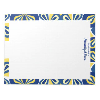 Bloc-note Flore rétro non doublée