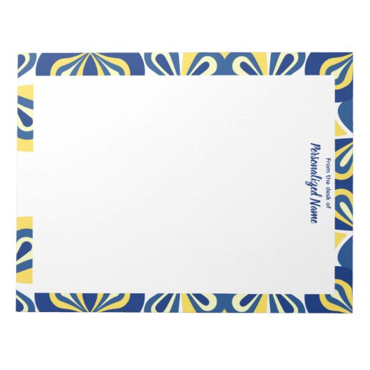 Bloc-note Flore rétro non doublée (Devant)