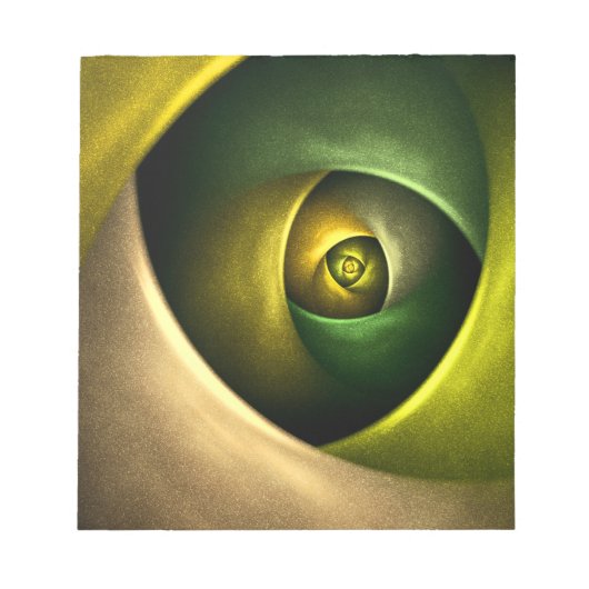 Bloc-note Flore verte Florale moderne Art Abstrait Motif #23 (Devant)