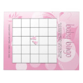 Bloc-note Florium Bokeh Rose doux | Baby Girl Shower (Devant)