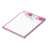 Bloc-note Flower blanc Pretty (Tourné)