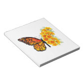 Bloc-note Flower Butterfly with Yellow California Poppy (Incliné)