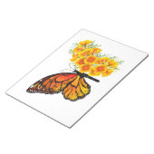 Bloc-note Flower Butterfly with Yellow California Poppy (Incliné)