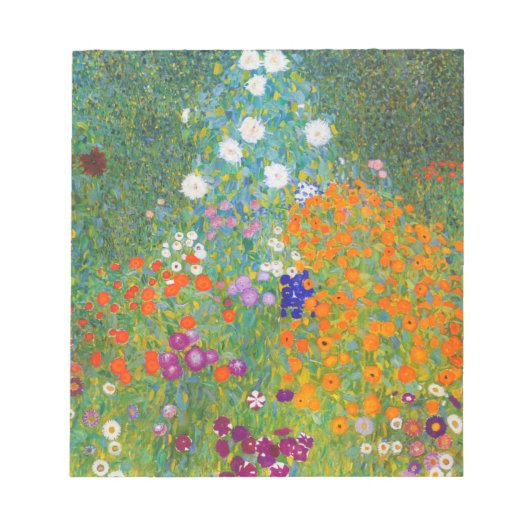Bloc-note Flower Garden by Gustav Klimt (Devant)