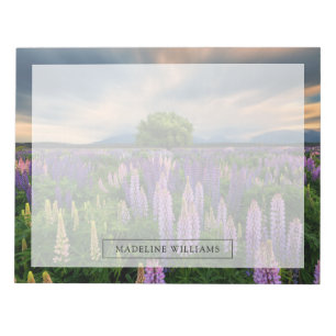 Bloc-note Flowers (homonymie)   Lupine Field à New Zealand