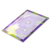 Bloc-note Flowers (homonymie) | Purple Pansies (Incliné)