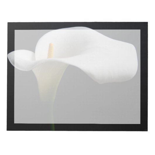 Bloc-note Flowers (homonymie) | White Calla Lily (Devant)