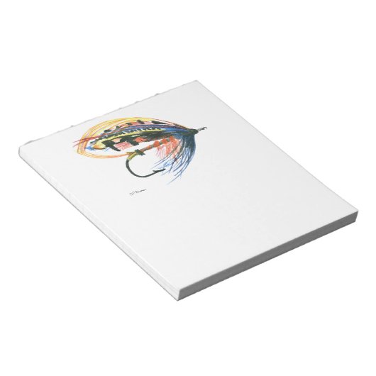 Bloc-note FlyFishing Lure Art Saumon Fly Lure (Incliné)