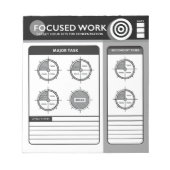 Bloc-note Focused Work | Target Hours (Devant)