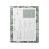 Bloc-note Foliage Tropical Custom Daily Desk Planner (Tourné)