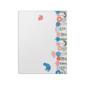 Bloc-note Folk Art Birds and Flowers Notepad (Tourné)